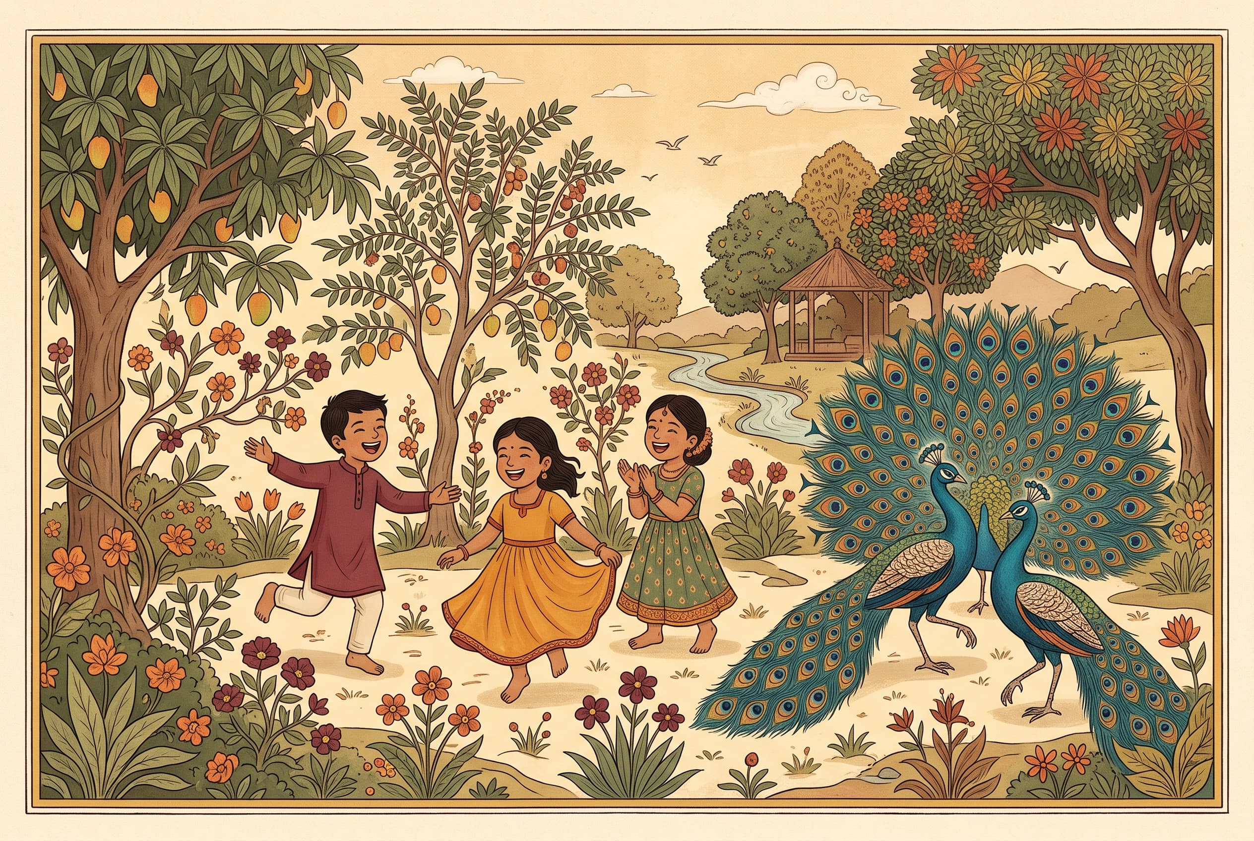 उपवन में · In the garden
