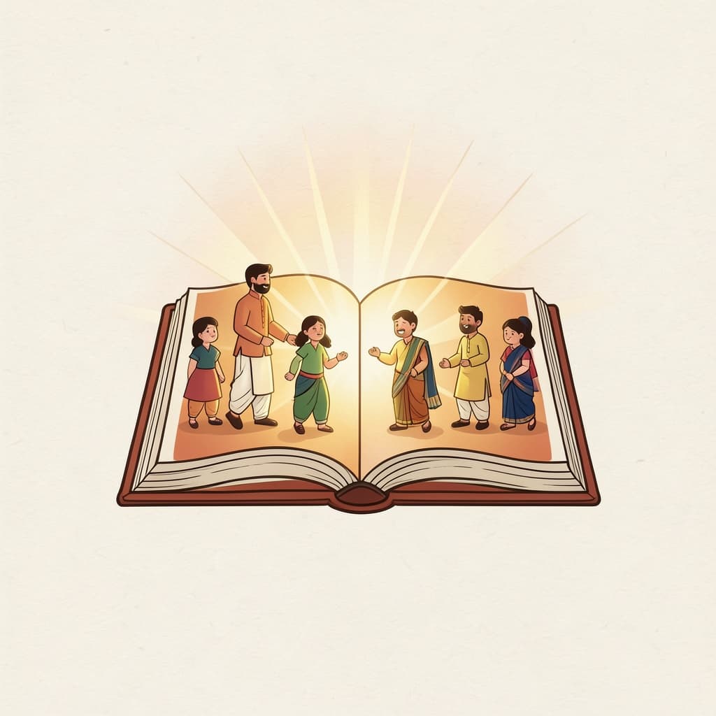 A glowing open book with rays of light coming from its pages.